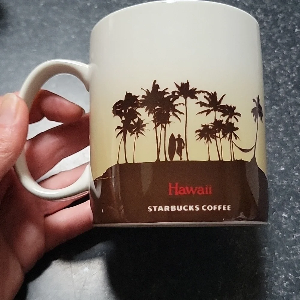 Starbucks Hawaii Aloha Tropical Collector Series Large 16 OZ Mug Tea Coffee